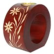 EXP Handmade Candleholder With Intricately Hand-etched Floral Detail And Tea Light Candle (Thailand)