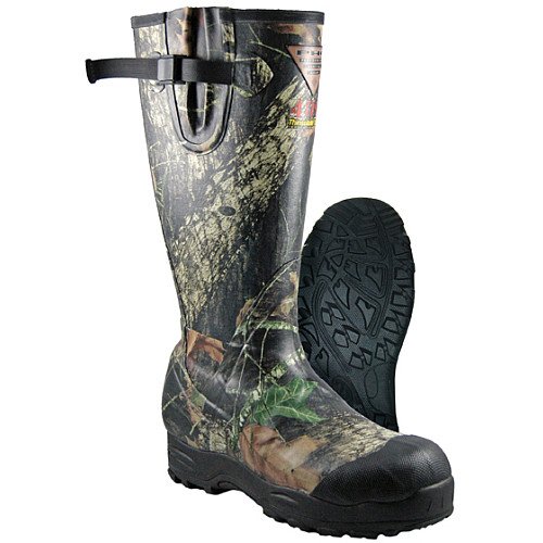 Columbia Stuttgart 400 - gram Thinsulate Ultra Insulation Rubber Hunting Boots, MOSSY OAK, 9