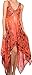 Sakkas Lala Smocked Back Handkerchief Hem V-Neck Sleeveless Dress