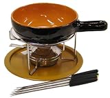 エムズスタイル チーズフォンデュセット 片手ボール 18cm ブラウン MS-30006