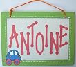 Handmade Personalized Baby Sign - Custom Order Available [Toy]
