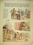 1889 CHRISTMAS TIME PARTY DINNER HORSES ROMANCE MUSIC