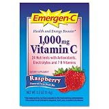 Emergen-C Immune Defense Drink Mix, 0.3 oz, Raspberry Flavor, 50/Pack