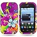 CoverON® Purple Floral Medley Hard Slim Case for ZTE Savvy - with Cover Removal Pry Tool