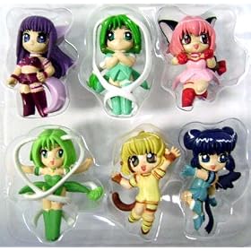 TOKYO MEW MEW: Main Characters 6 figure set + Pin