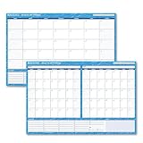 At-A-Glance(R) Undated Erasable/Reversible Wall Planner, 30/60 Day, 36in. x 24in., Blue