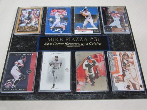 New York Mets Mike Piazza 8 Card Plaque