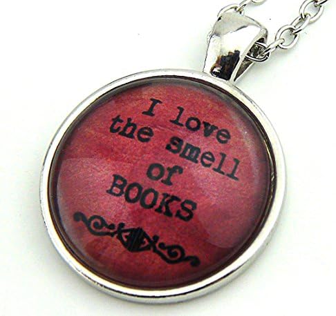 Vintage Style Book Lover's Pendant - Best Unique Gifts for Librarians Authors Readers Book Lovers English Teachers Professors Editors Writers