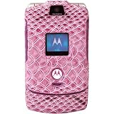 Alligator Snap-On Fashion Shell For Motorola RAZR - Hot Pink