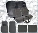 Universal Car Seat Covers with Car Floor Mats Steering Wheel Cover and Seat Belt Cover Set