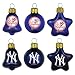 MLB Blown Glass Ball, Bell and Star 6-Pack Ornament Set