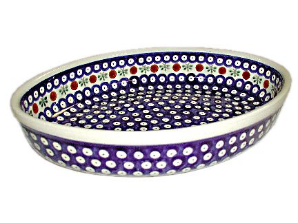 Polish Pottery Nature Large Oval Baker