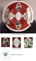 Persian Qajar Dynasty Commemorative Plate Hand-Painted by Roozbeh China