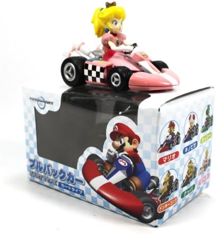Nihon Auto Toy Nintendo Mario Kart Wii Pull Back Car - Peach in Kart