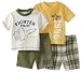 Babyworks Baby-Boys Newborn 4 Piece Short Set, Green, 18 Months