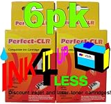 6pk Compatible Canon (3)BCI-15 Black (3) BCI-16 color Ink Cartridges. Fits Canon Portable Printers PIXMA iP90 PIXMA iP90V SELPHY DS700 SELPHY DS810.