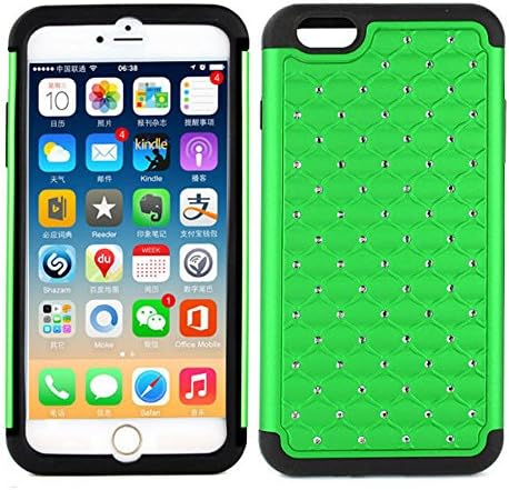 Starlight iPhone6 Plus case,Coolpin (TM) iPhone6 Plus Case Flash And Hard Design Fashion and Cool Cheap TPU+PC Case Cover For iPhone6 Plus. (green)