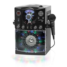 Singing Machine SML-385 Top Loading CDG Karaoke System With Sound and Disco Light Show, Black