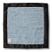 SwaddleDesigns Baby Lovie - Fuzzy Pastel Blue with Chocolate Brown Satin