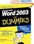 Word 2003 For Dummies
