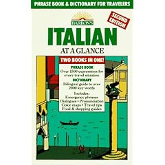 Italian at a Glance: Phrase Book & Dictionary for Travelers (Barron's Languages at a Glance)