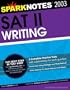 SAT II Writing (SparkNotes Test Prep)