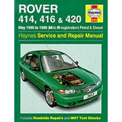 Rover 400 Series (95-98) Service and Repair Manual (Haynes Service and Repair Manuals)