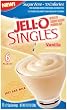 Jell-O Singles Instant Pudding Snacks, Sugar Free Vanilla, 6-Count Boxes (Pack of 10)