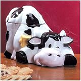 Porcelain Cow Cookie Jar