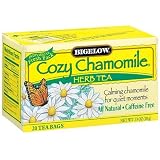 Bigelow Cozy Chamomile Herbal Tea 20 Count Boxes Pack of 6 by Bigelow