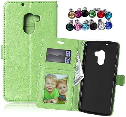 Bairry(TM) Lenovo Vibe K4 Note / A7010a48 Case, Soft TPU Cover with Flip Wallet Pouch Card Slots Premium PU Leather Magnet Closure Bumper Protective Ultra Slim Holster Shell (Green)