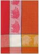 Waffle Weave 100% Cotton Pig Orange Dishtowel 18" X 28" Set / 6