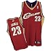 LeBron James Adidas NBA Maroon Authentic Cleveland Cavaliers Jersey