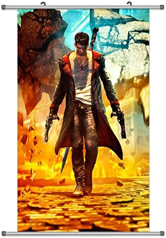 A Wide Variety of Devil May Cry Game Characters Wall Scroll Hanging Decor (Dante 6)