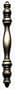 Amerock BP149-AE  Antique English Colonnade Pull