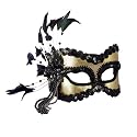 Black and Gold Carnival Mask Adult