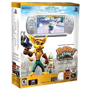 PSP 3000 Limited Edition Ratchet and Clank Entertainment Pack - Silver