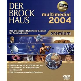 Brockhaus multimedial 2004 premium; 1 DVD-ROM f�r Windows; mi Duden-Eingabecheck