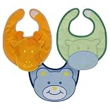 I Play Boys’ Animal Bib–3-pk.–3-12 Months