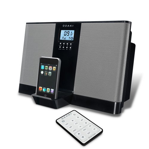 Childrens Toyshop  Electronics : Ozaki iBand Duet iPod Speakers with built in FM Radio and Alarm Clock -Black