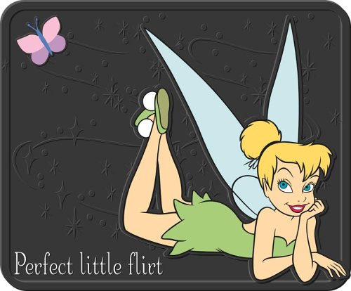 Tinker Bell Perfect Little Flirt Molded 14 x 17 Utility Mat