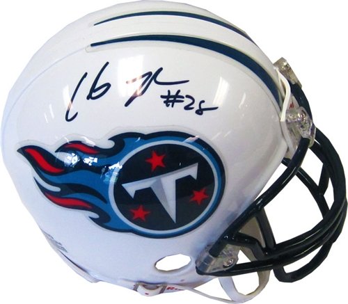 Chris Johnson Autographed/Hand Signed Tennessee Titans Mini Helmet