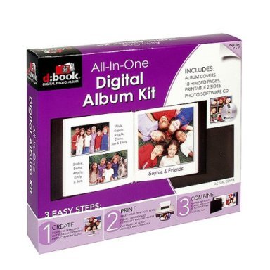 d:Book All-In-One Digital Album Kit 8-in x 8-in - Black