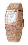 Damen Uhr SLIMLINE 380XSRR1, eckig mit Stahlband Rosegold