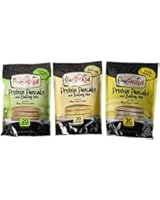 FlapJacked Protein Pancake Mix Trio, Buttermilk/Banana Hazelnut/Cinnamon Apple (12 oz each)