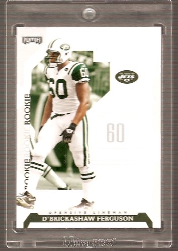 2006 Playoff NFL Football D'Brickshaw Ferguson New Jersey Jets Limited Rookie Card #95 - Mint Condition - In Protective Acrylic Display Case!