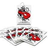 CarBeyondStore-Red Car Air Freshener, 10 Pack