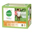 Seventh Generation Free and Clear Baby Diapers Super Jumbo Box, Stage 4, 64 Count