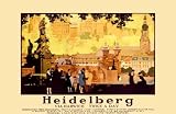 Heidelberg, Art Poster by Fred Taylor, size 24 x 36