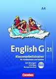 English G 21 - Ausgabe A: Band 4: 8. Schuljahr - Klassenarbeitstrainer mit Lösungen und CD: Für Schülerinnen und Schüler. Mit Lösungen und Lerntipps